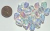 25 14mm Crystal AB Leaf
